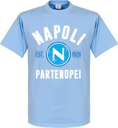 Napoli Established T-Shirt - Lichtblauw - XXL
