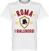 AS Roma Established T-Shirt - Wit  - XXXL
