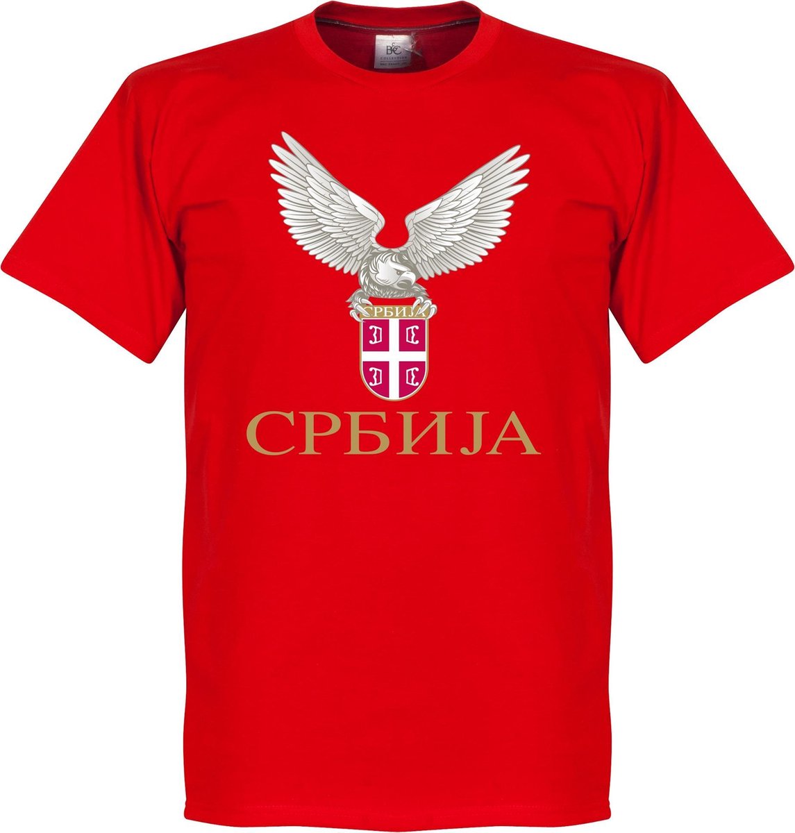 Servië Crest T-Shirt - Rood - XS