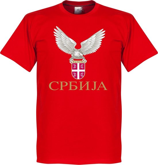 Servië Crest T-Shirt - Rood - XS