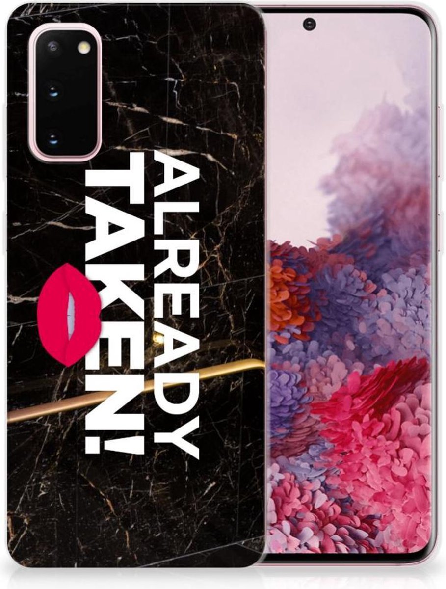 Samsung Galaxy S20 Siliconen hoesje met naam Already Taken Black