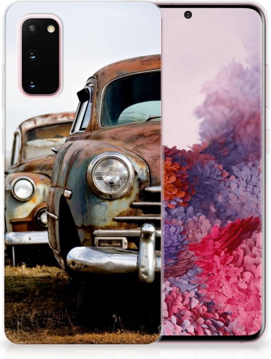 Samsung Galaxy S20 Siliconen Hoesje met foto Vintage Auto