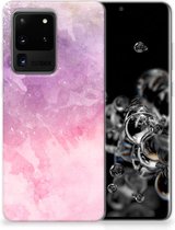 Samsung Galaxy S20 Ultra Hoesje maken Pink Purple Paint
