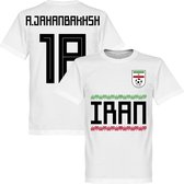 Iran A. Jahanbakhsh 18 Team T-Shirt - Wit - XXXXL