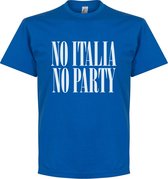 No Italia No Party T-Shirt - XXXXL