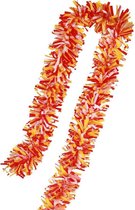 Folie draai guirlande rood/wit/geel 5 meter brandvertragend