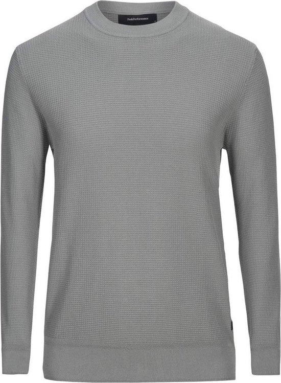 Peak Performance - Dave Dye Crew - Sweater met Wafelpatroon - M - Grijs