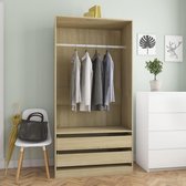 Kledingkast Garderobe Bruin (Incl LW Anti Kras Vilt) / kleding garderobe kast / Klerenkast garderobe / Kleding kast