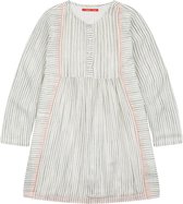 Duin long sleeve dress 03 woven stripe White: 104/4yr