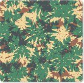 Muismat XXL - Bureau onderlegger - Bureau mat - Patronen - Jungle - Camouflage - 40x40 cm - XXL muismat