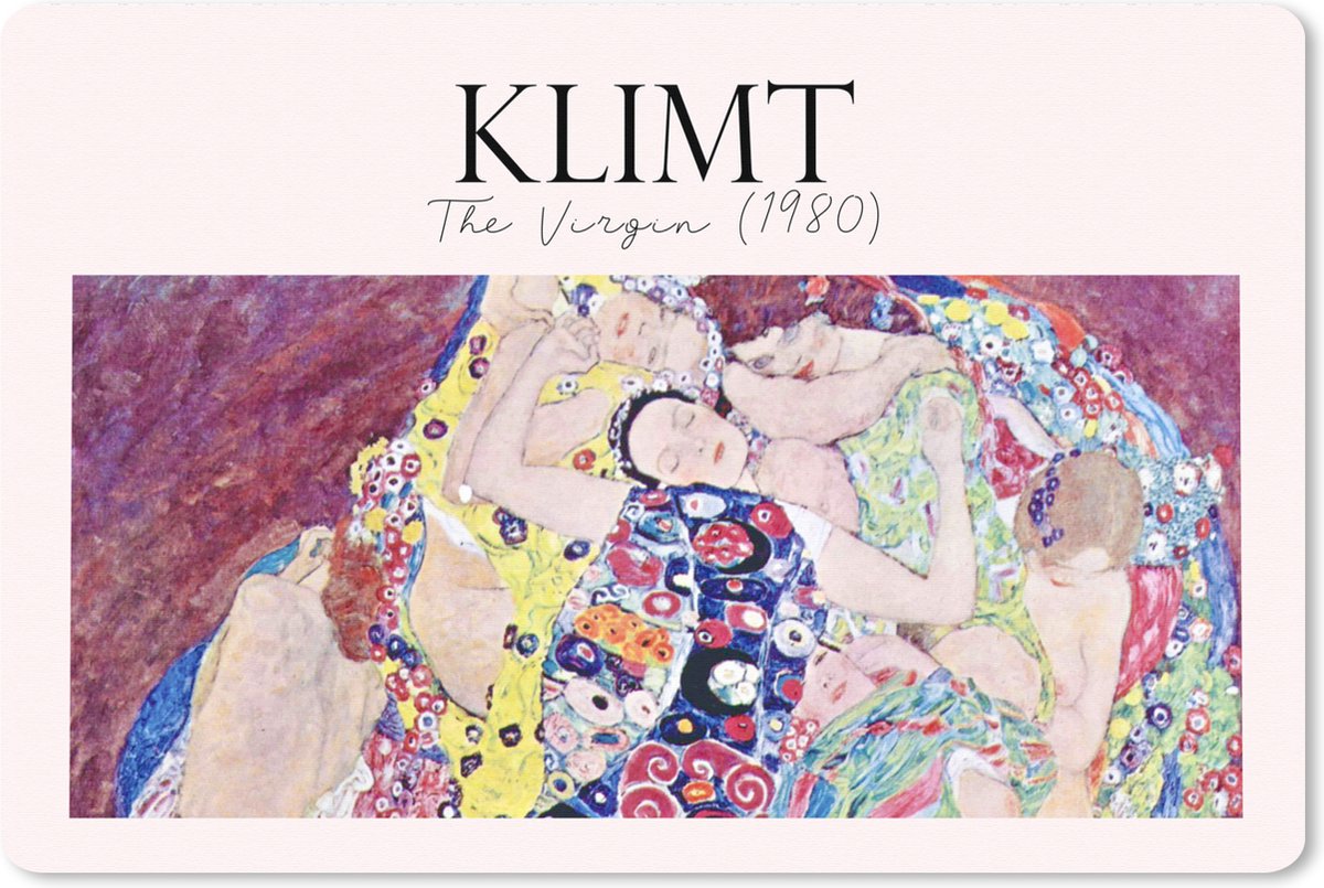 Muismat XXL 120x80 cm - Bureau onderlegger - Bureau mat Kunst - Gustav Klimt - Oude meesters - Bureaumat - Gaming mousepad xl - Bureaulegger groot - Computer deskmat