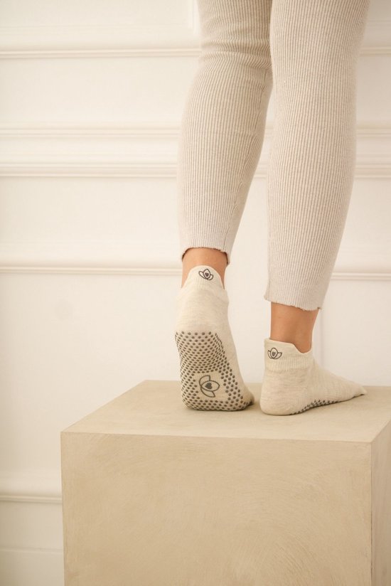 Yoga sokken antislip ecru - Lotus van Lotus — afbeelding 3