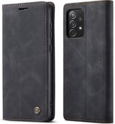 Caseme - Hoesje geschikt voor Samsung Galaxy A73 5G - Wallet Book Case - Magneetsluiting - Zwart