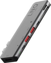 Linq byELEMENTS Macbook Multiport TB Hub 7in2 Pro USB C - Grijs