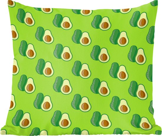 Sierkussens - Kussentjes Woonkamer - 45x45 cm - Patroon met avocado's