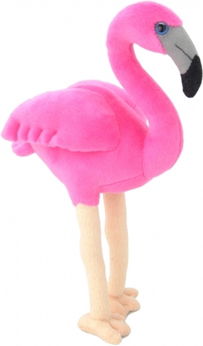 Nature Planet Pluche flamingo - knuffel dier - 31 cm - Tropische vogels