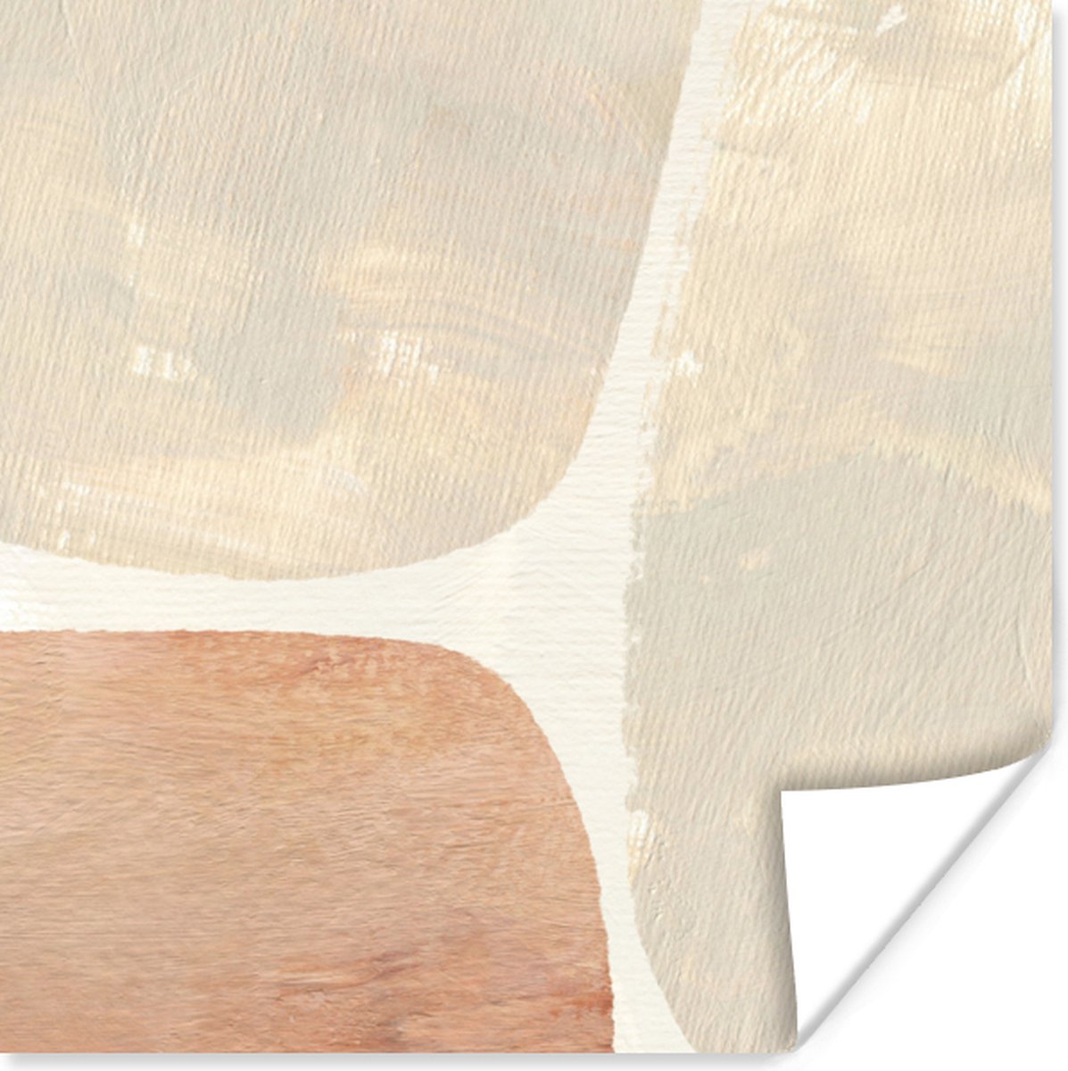 Poster Vintage - Abstract - Pastel - 75x75 cm
