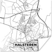 Poster Stadskaart - Halsteren - Plattegrond - Kaart - 30x30 cm