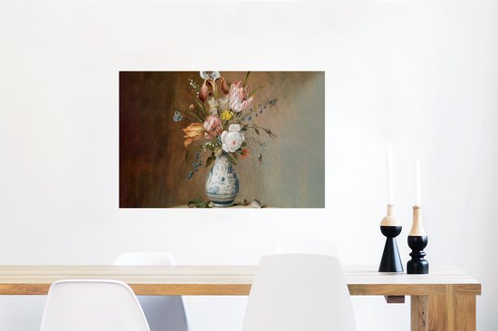 Affiche Maîtres anciens - Fleurs - Balthasar van der Ast - 60x40 cm