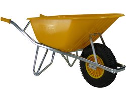 Kruiwagen Kunststof Geel 100 Ltr. Fort Smb-100
