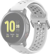 Siliconen bandje - geschikt voor Garmin Venu / Venu 2 Plus / Venu SQ / SQ 2 / Vivomove / 3 / Style / Vivoactive 3 / Vivoactive 5 / Forerunner 55 / 165 / 245 / 645 - wit