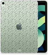 Hoesje iPad Air (2020/2022) 10.9 inch Back Cover Stripes Dots met transparant zijkanten