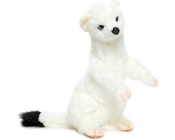 Hansa Hermelijn knuffel - 30 cm - dieren knuffels - pluche
