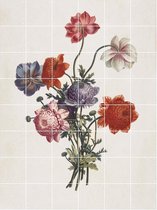 IXXI Bouquet of Anemones - Wanddecoratie - Bloemen en Planten - 120 x 160 cm