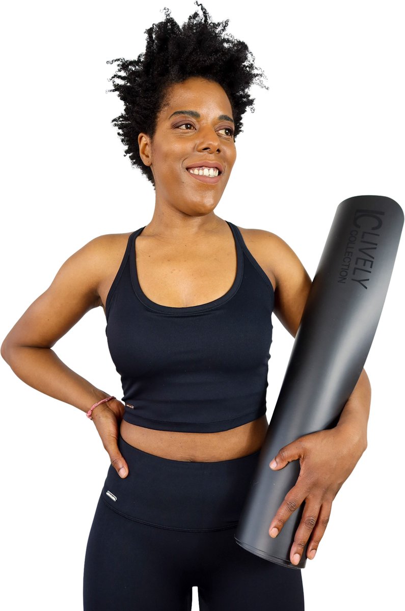 Sportkleding - sportset dames- fitnessset- fitnesskleding- yogawear - yogaset - yogakleding - sportset zwart - small