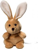 Peluche lapin de Pâques en peluche avec étiquette inscriptible 19 cm