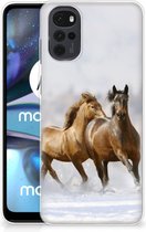 Smartphone hoesje Motorola Moto G22 TPU Case Paarden