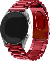Bracelet acier Strap-it pour Samsung Galaxy Watch Active - rouge vin