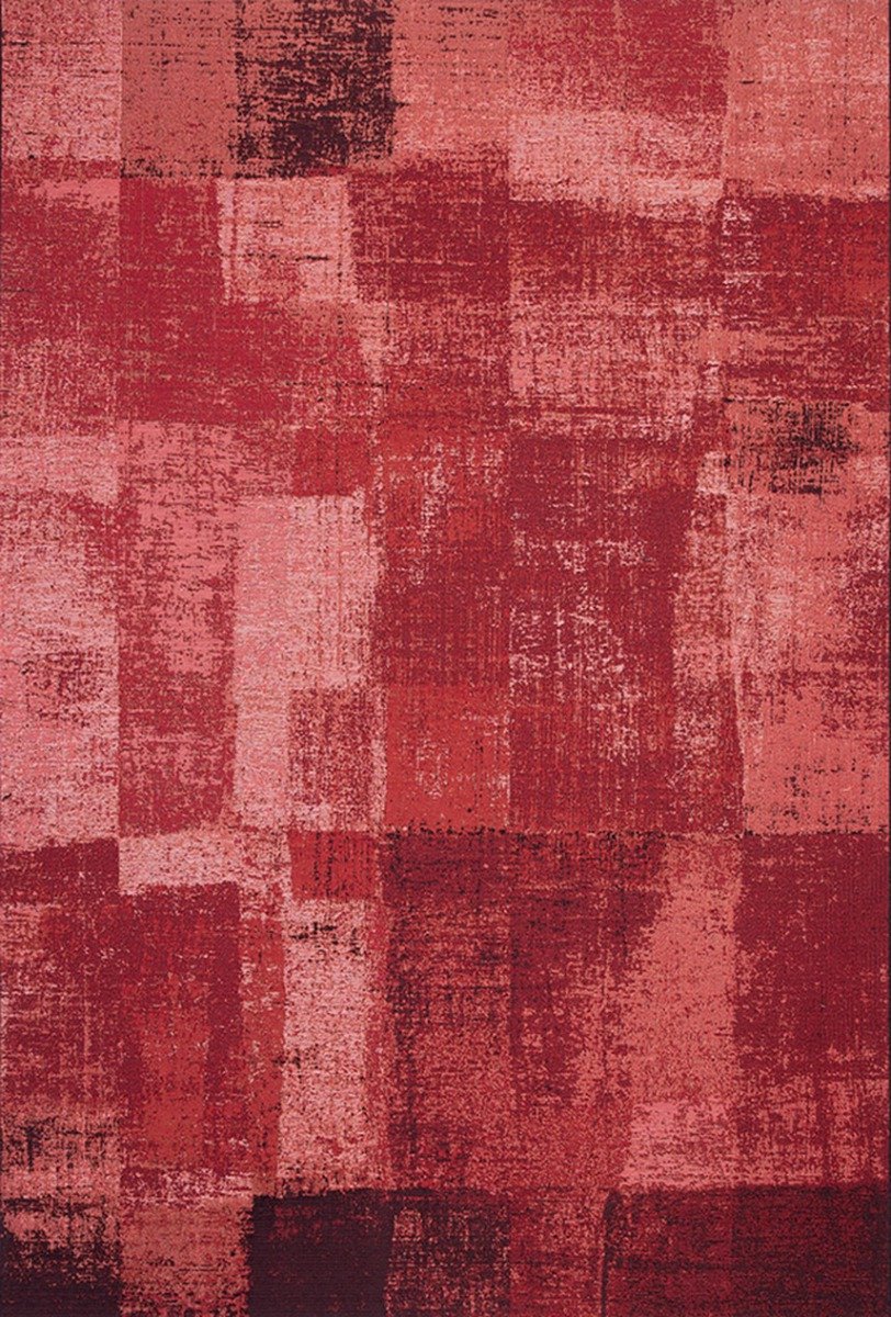 Acsento Ecstasy Red Vloerkleed - 160 x 230 cm - Rood - Rechthoekig - Polypropylene - Eetkamer, Woonkamer, Keuken, Terras - Geometrisch - Buitentapijten, Modern