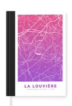 Carnet - Carnet d'écriture - Plan de ville - La Louvière - Wallonie - België - Carnet - Format A5 - Bloc-notes - Carte