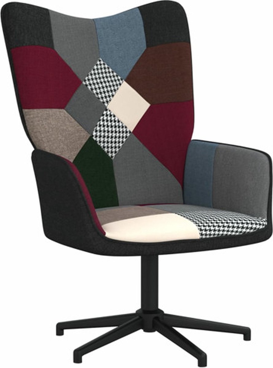 vidaXL - Relaxstoel - patchwork - stof
