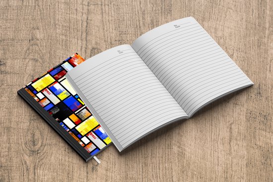 Carnet - Carnet d'écriture - Arc-en-ciel - Mondrian - Patrons - Carnet - Format A5 - Bloc-notes