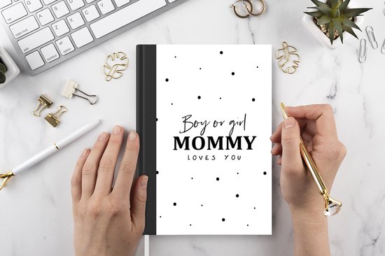 Carnet - Cahier d'écriture - Bébé shower - Maman - Grossesse - Mère - Texte - Proverbes - Carnet - Format A5 - Bloc-notes