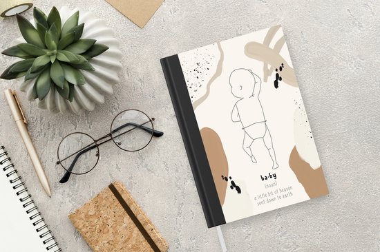 Carnet - Cahier d'écriture - Définition Bébé - Dictionnaire - Naissance - Citations - Proverbes - Carnet - Format A5 - Bloc-notes