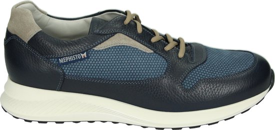 Mephisto DAVIS OR. - Heren sneakersHeren veterschoenVrije tijdsschoenen - Kleur: Blauw - Maat: 41