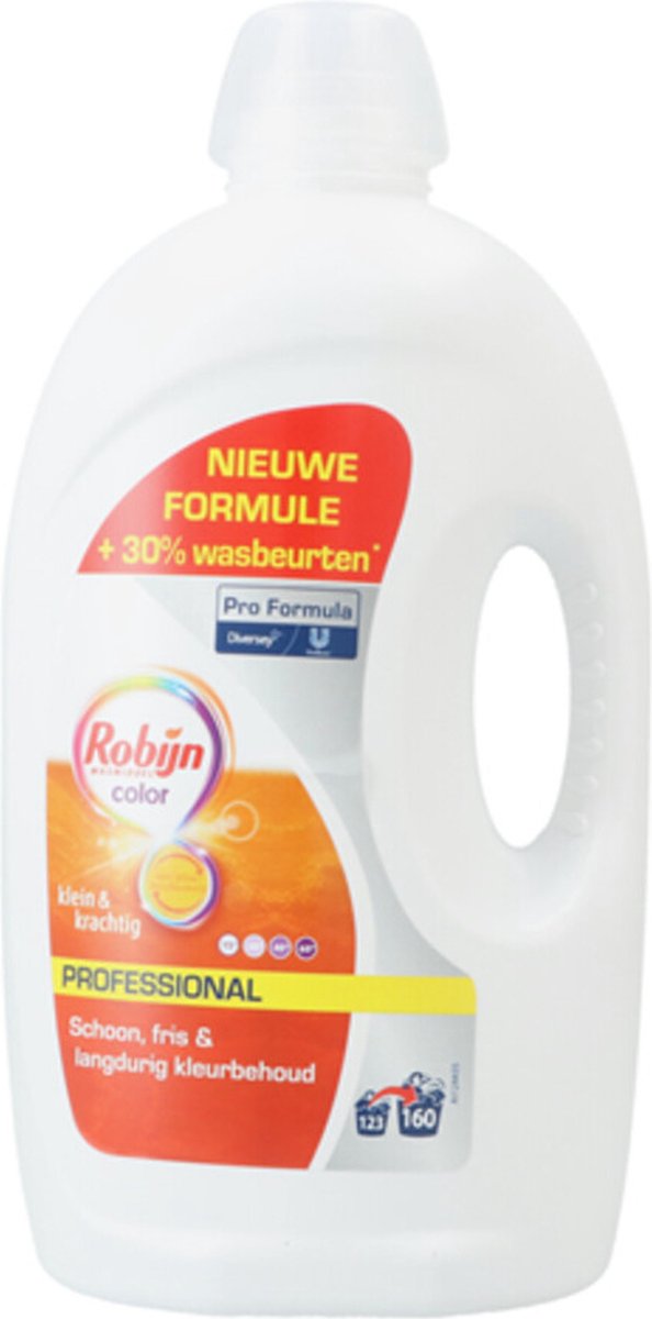 Robijn Professional Klein & Krachtig Wasmiddel Color 160 wasbeurten 4,32L