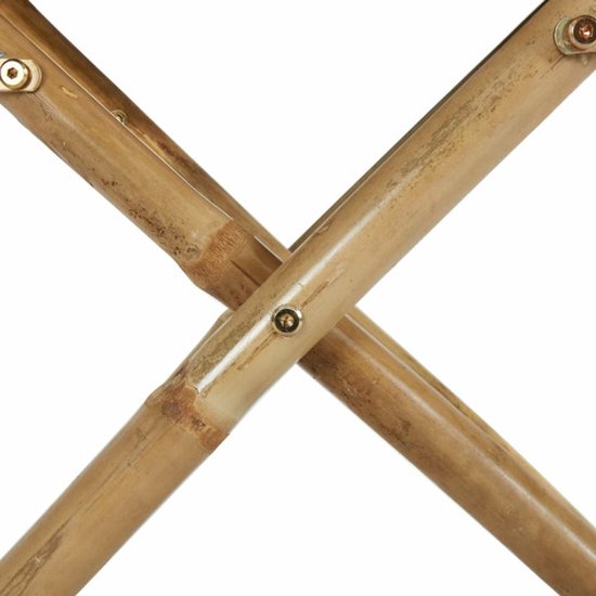 vidaXL - Regisseursstoelen - 2 - st - inklapbaar - groen - bamboe - en - stof van Vidaxl — afbeelding 4