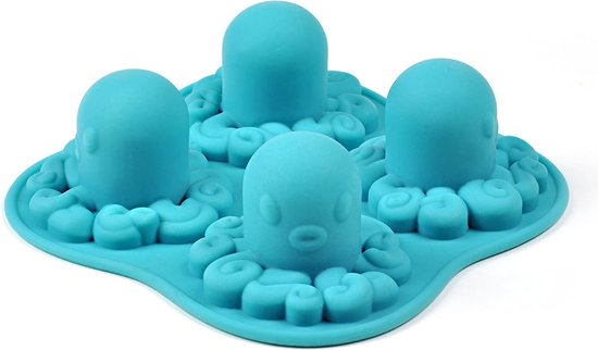 Ijsblokvorm octopus - Ijsblokjes - Speciale ijsblokvorm dier - ijsblokvormen - ice block molds - Siliconen ijsblokvorm - Ijsblokjesvorm Leuke ijsblokvorm - Blauw