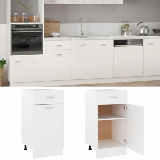 vidaXL Onderkast Lyon 40x46x81,5 cm bewerkt hout artisanaal eikenkleur