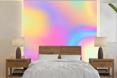 Behang - Fotobehang Vage kleuren - Breedte 350 cm x hoogte 350 cm