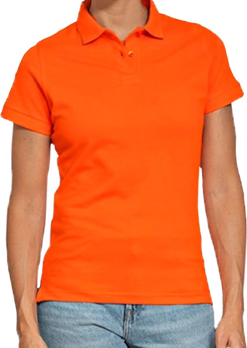Koningsdag poloshirt / polo t-shirt Door tot het maximale oranje voor dames - Koningsdag kleding/ shirts XL