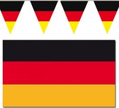 Versiering pakket vlaggen Duitsland voor binnen/buiten - Vlag 150 x 90 cm en puntvlaggetjes