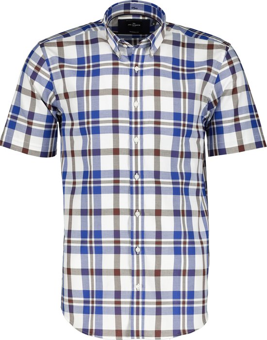 Jac Hensen Overhemd - Modern Fit - Blauw /wit - L