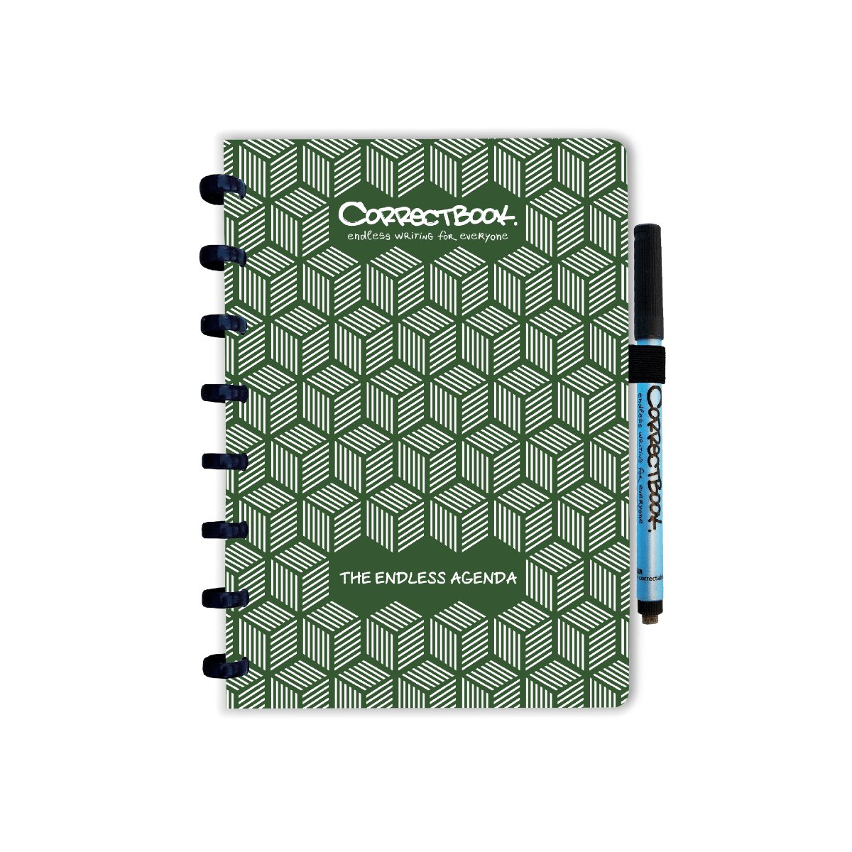 Correctbook Uitwisbare Agenda A5 Forest Green