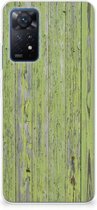 Cover Case Xiaomi Redmi Note 11 Pro 5G Smartphone hoesje Green Wood