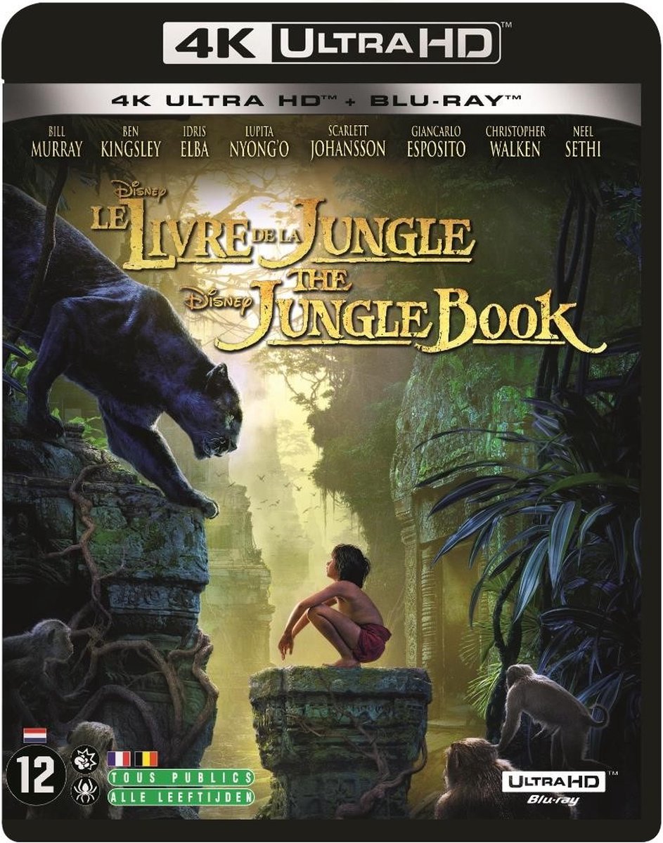 Jungle Book (4K Ultra HD Blu-ray) (Import geen NL ondertiteling)-